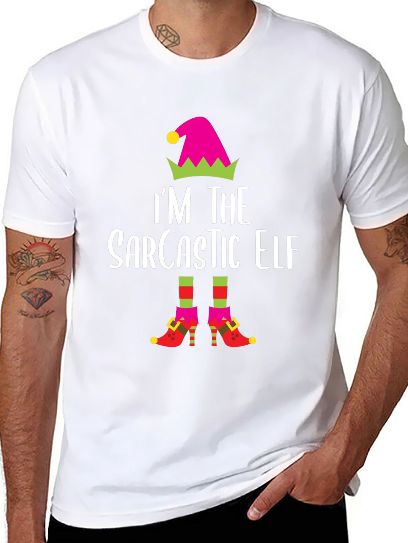 Sarcastic Elf T-Shirt - Holiday Humor
