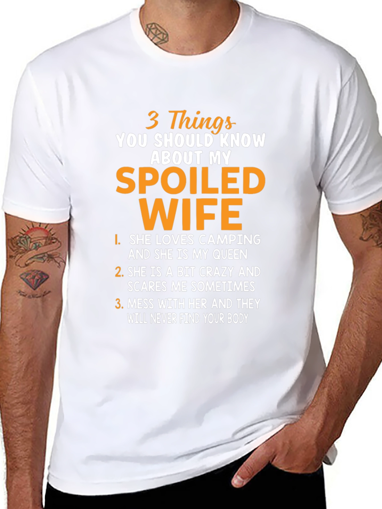 Spoiled Wife T-Shirt: Funny Husband Tee