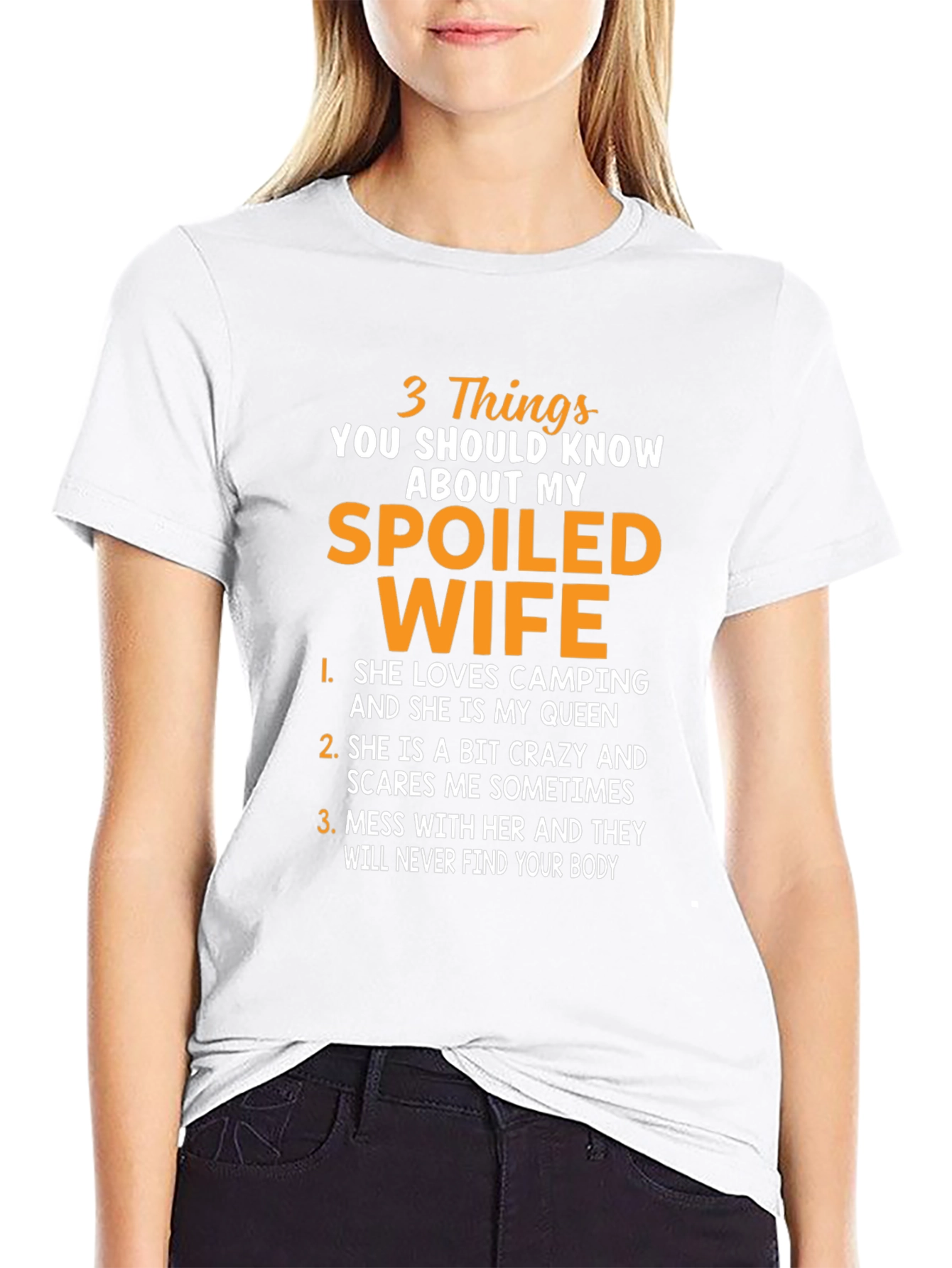 Spoiled Wife T-Shirt: Funny Husband Tee