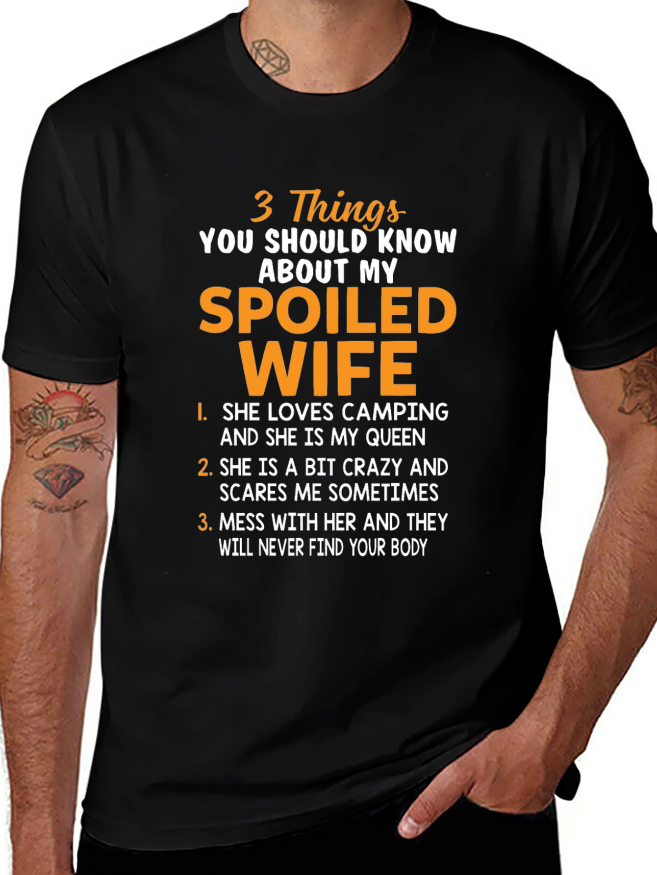 Spoiled Wife T-Shirt: Funny Husband Tee