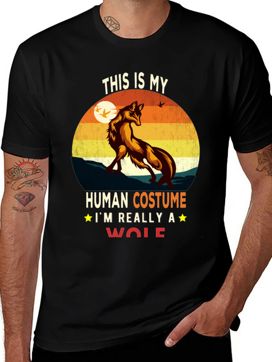 Human Costume Wolf Graphic Tee