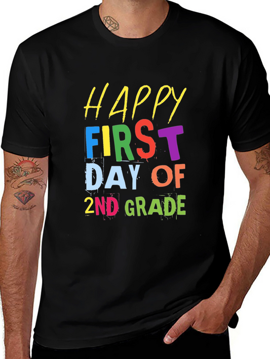 Happy First Day of 2nd Grade Black T-Shirt
