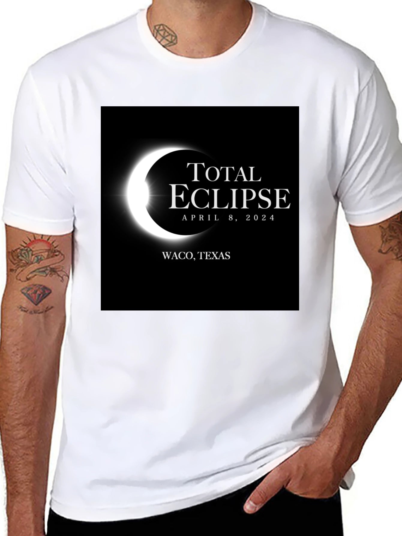 Total Eclipse April 8 2024 Waco Texas T-Shirt