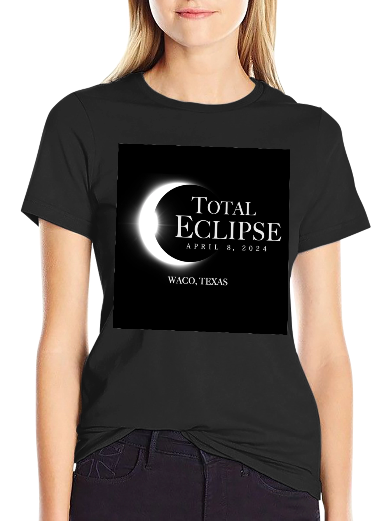 Total Eclipse April 8 2024 Waco Texas T-Shirt