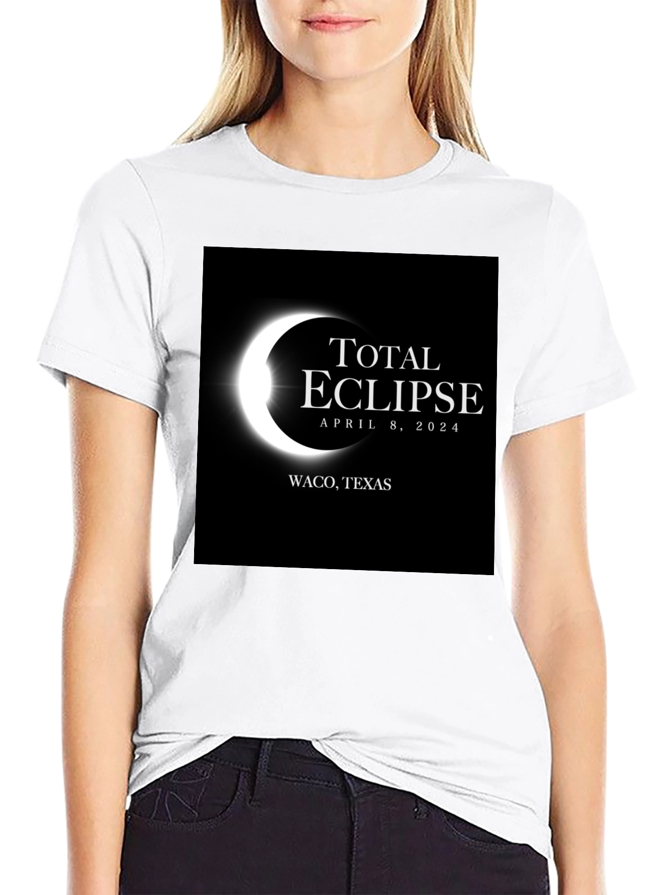 Total Eclipse April 8 2024 Waco Texas T-Shirt