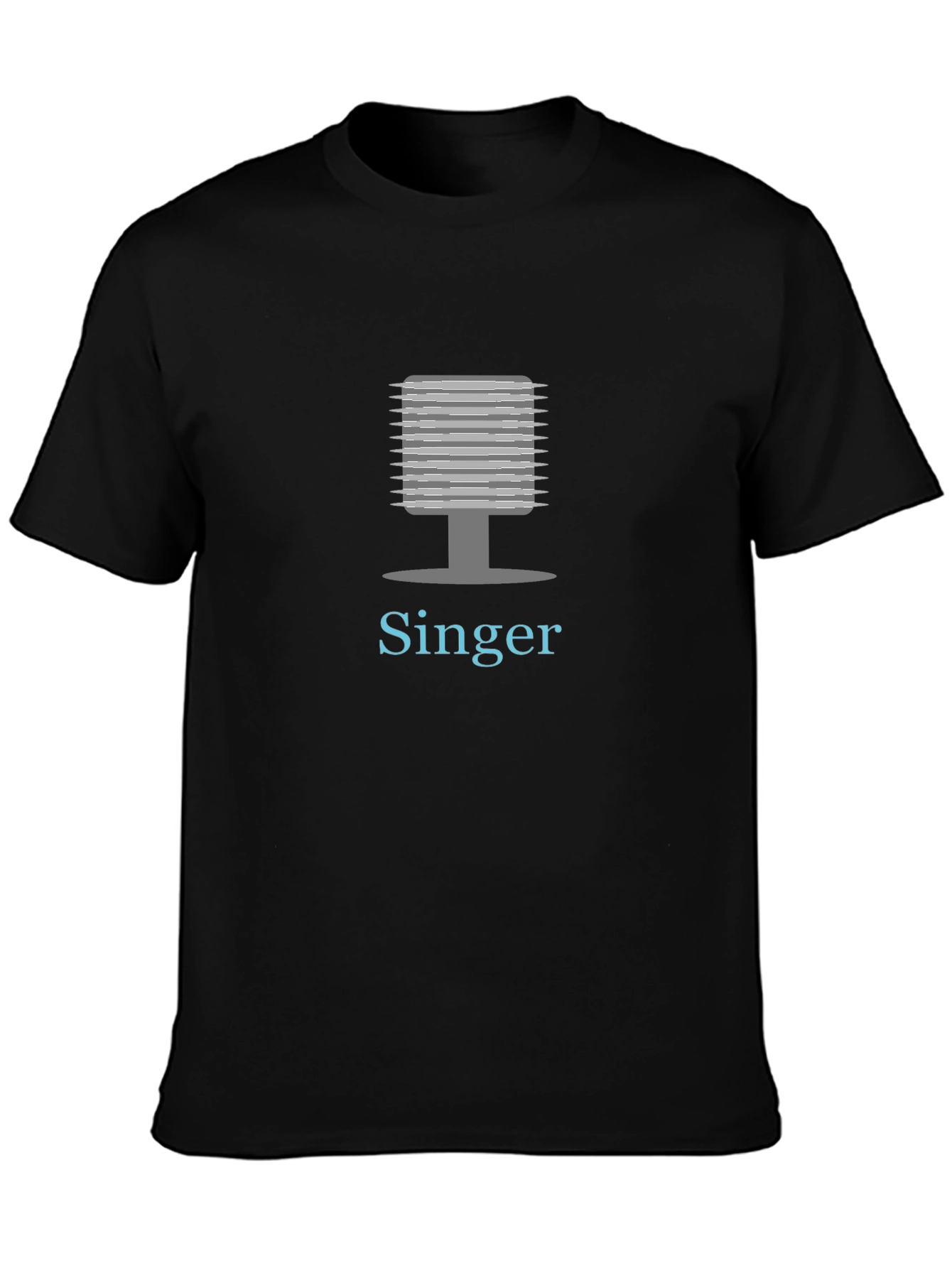 Singer Graphic Tee - Black Cotton Blend