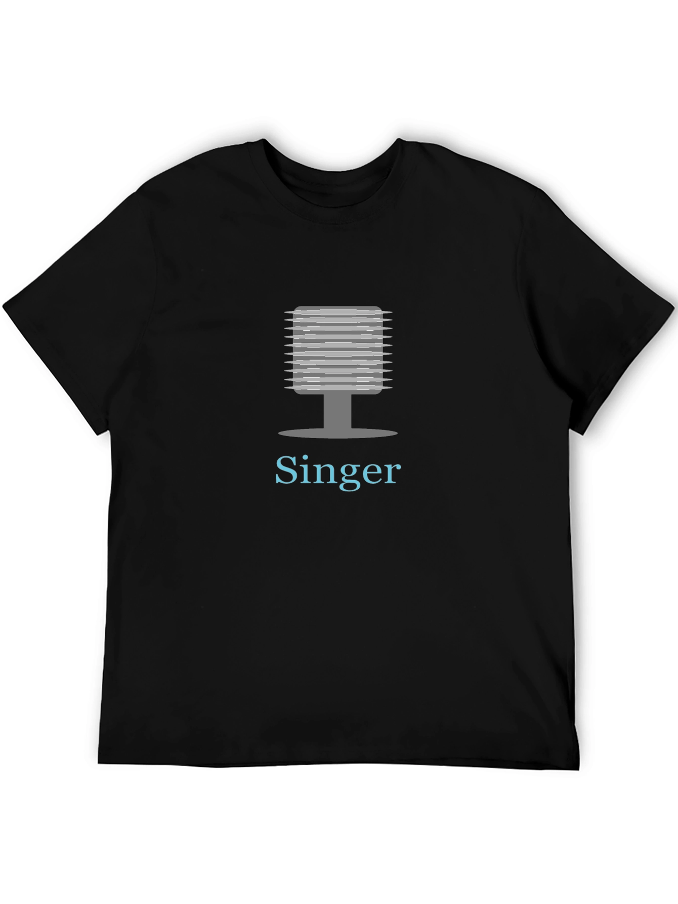 Singer Graphic Tee - Black Cotton Blend