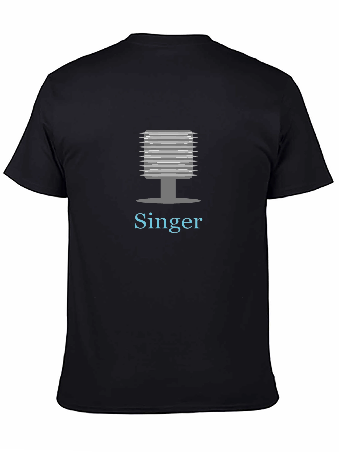 Singer Graphic Tee - Black Cotton Blend