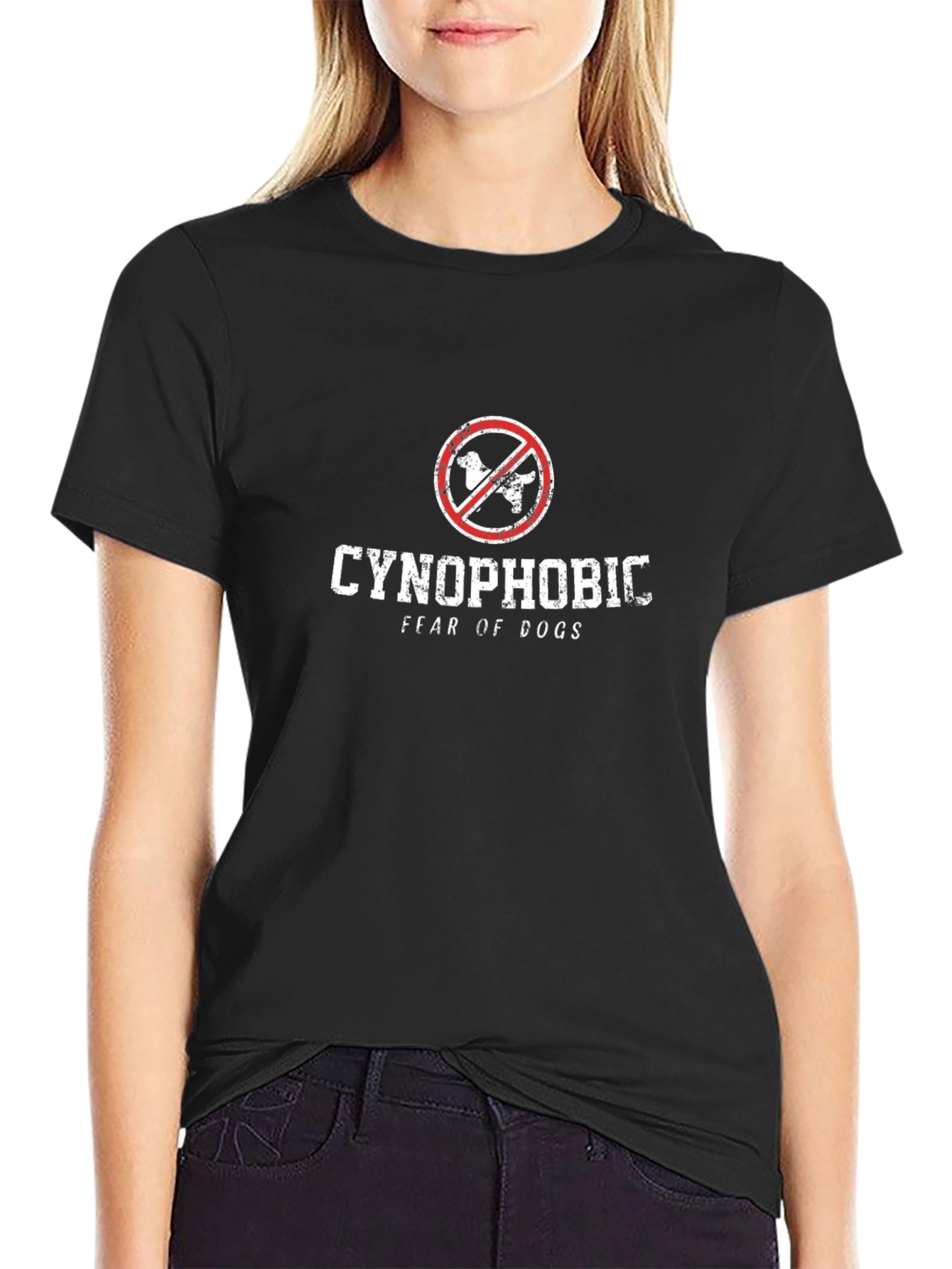 Cynophobic Graphic Tee - Fear of Dogs T-Shirt