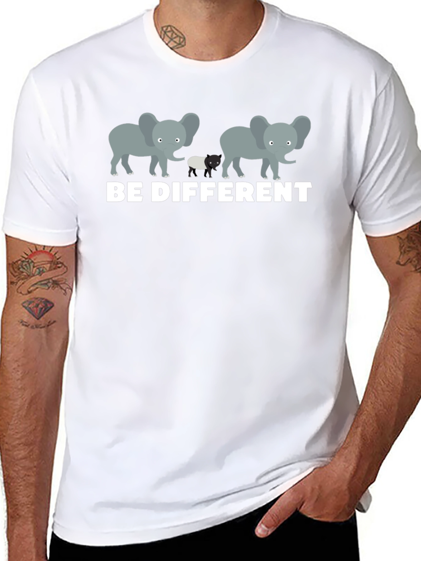 Be Different Graphic Tee - Stylish Unisex Cotton T-Shirt