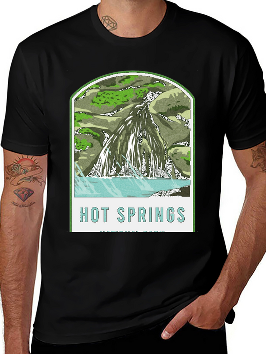 Hot Springs Graphic Tee - Black