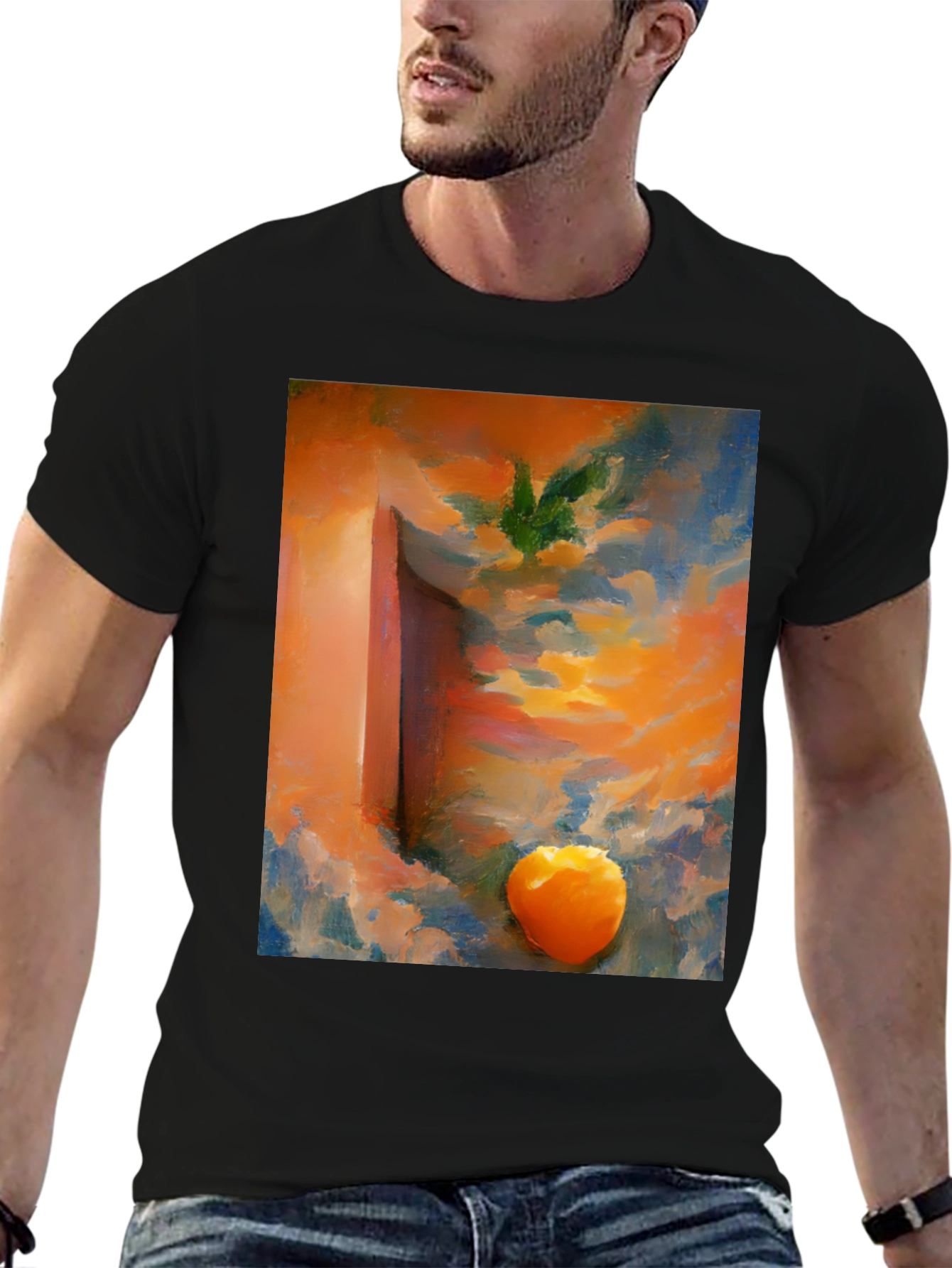 Abstract Sunset Graphic T-Shirt