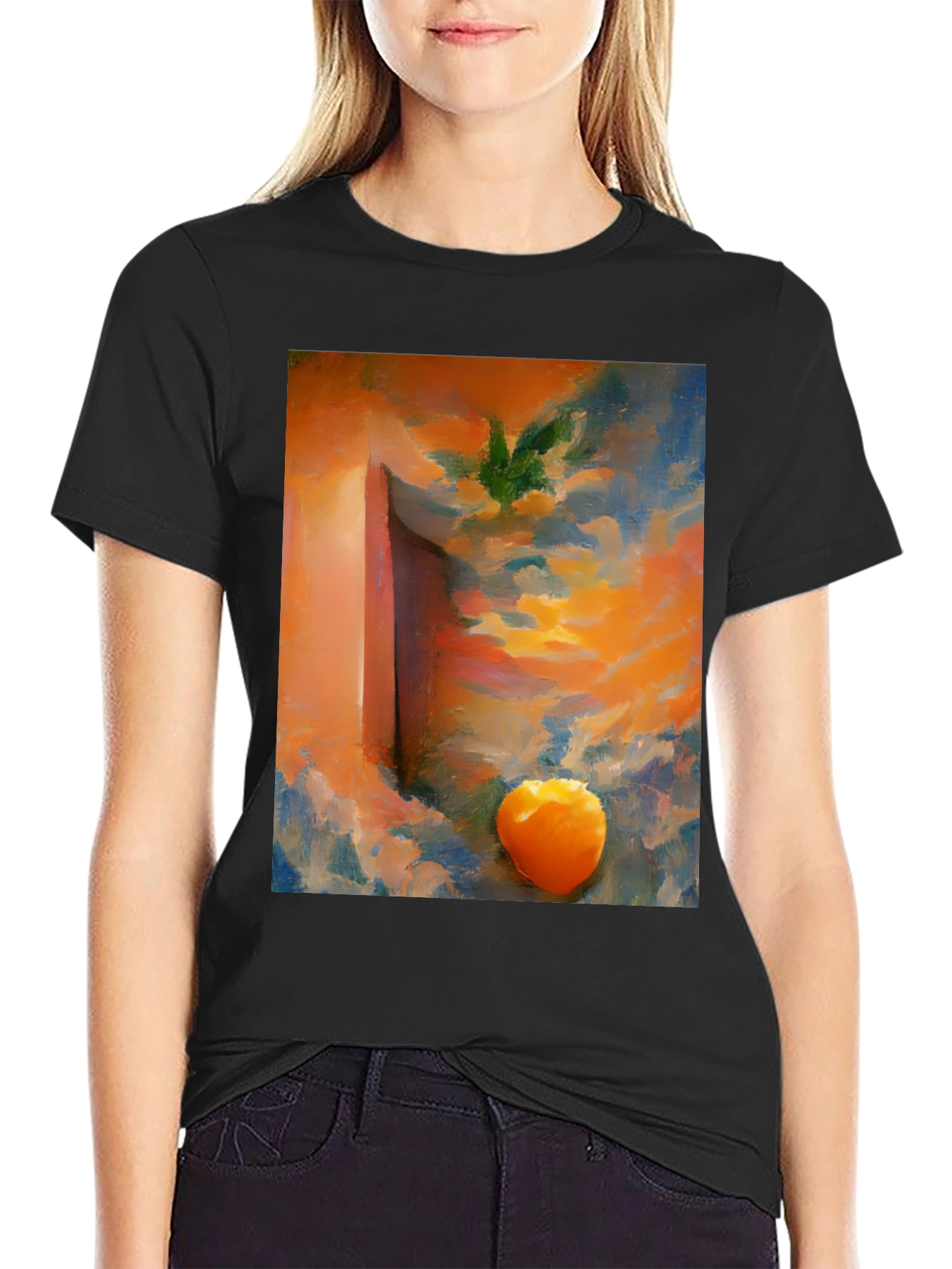 Abstract Sunset Graphic T-Shirt