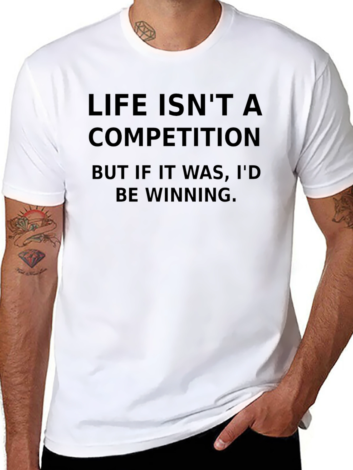 Life Isnt A Competition Black T-Shirt