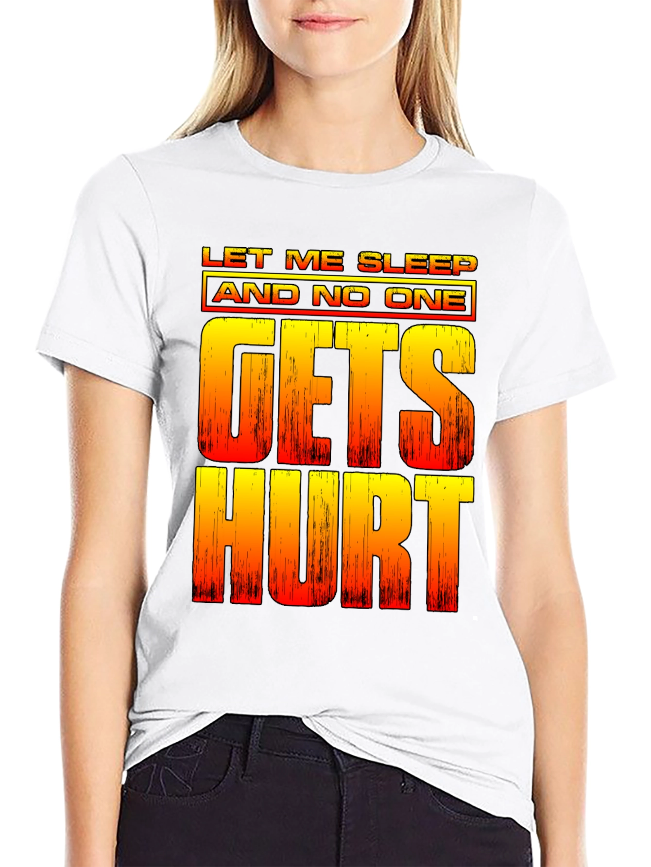Let Me Sleep Funny Graphic Tee