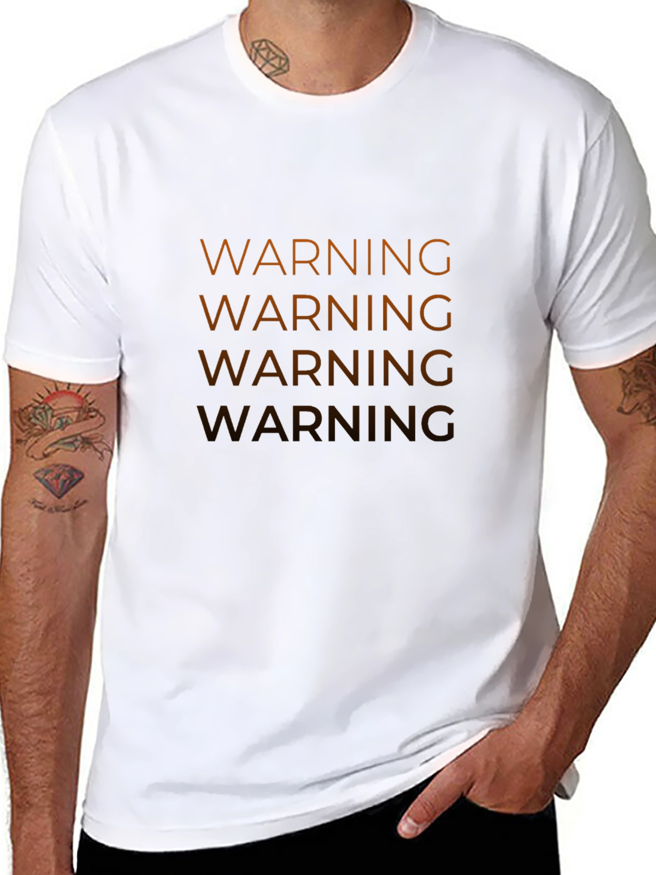 Warning Graphic Tee - Modern Streetwear