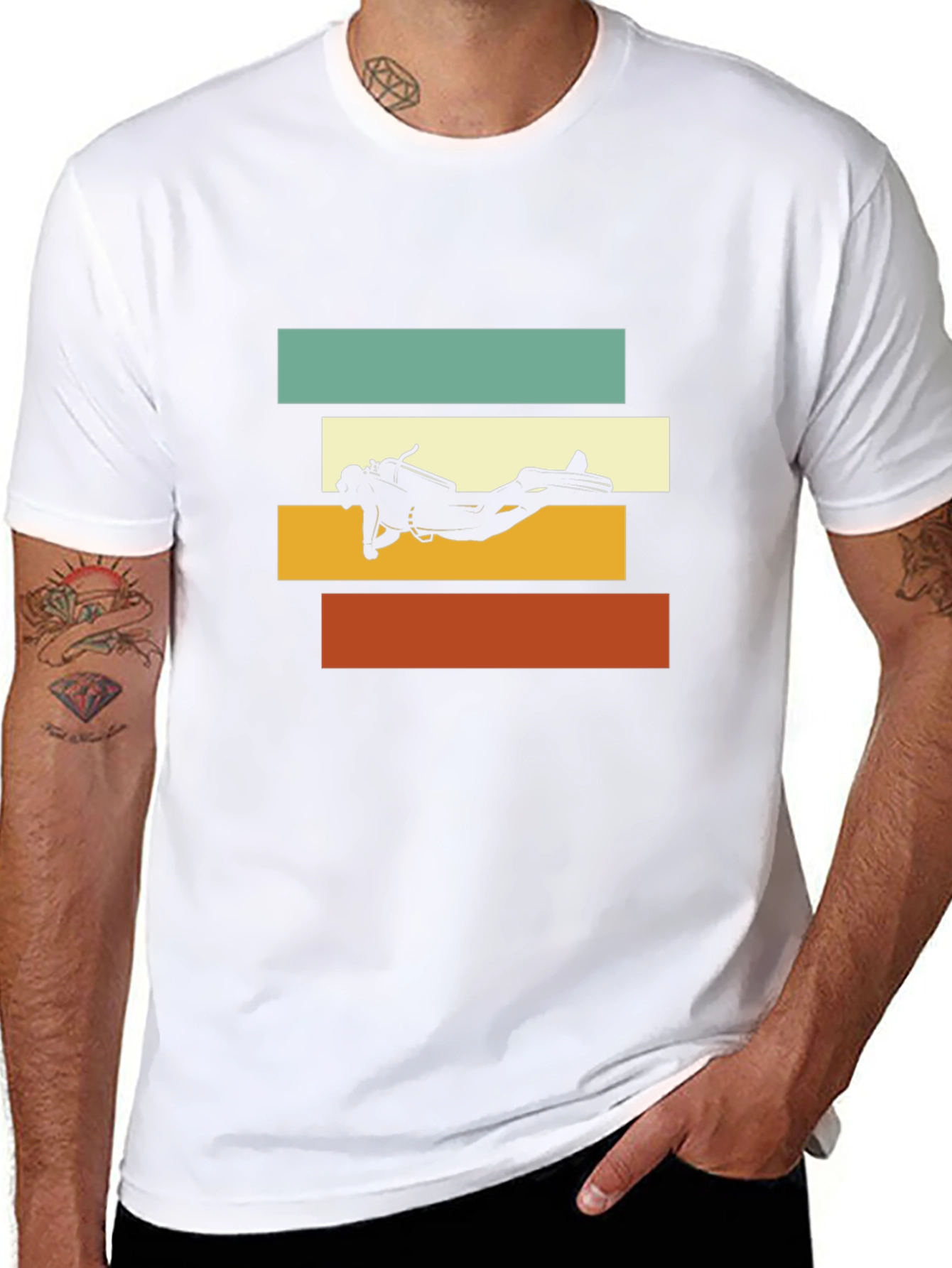 Diver Silhouette Graphic Tee