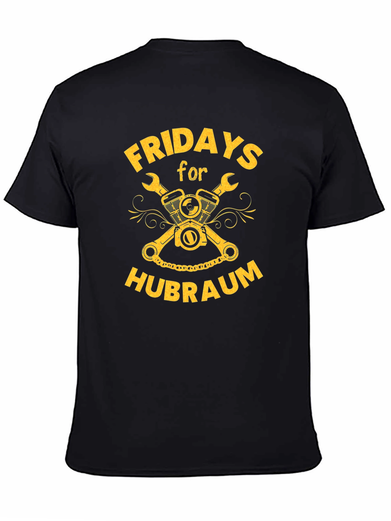 Fridays for Hubraum Black Graphic Tee