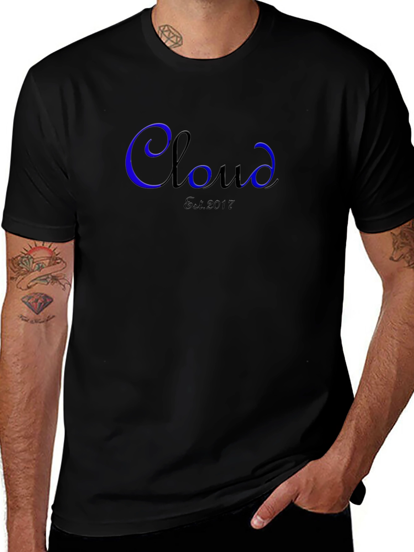 Cloud Est. 2017 Black T-Shirt