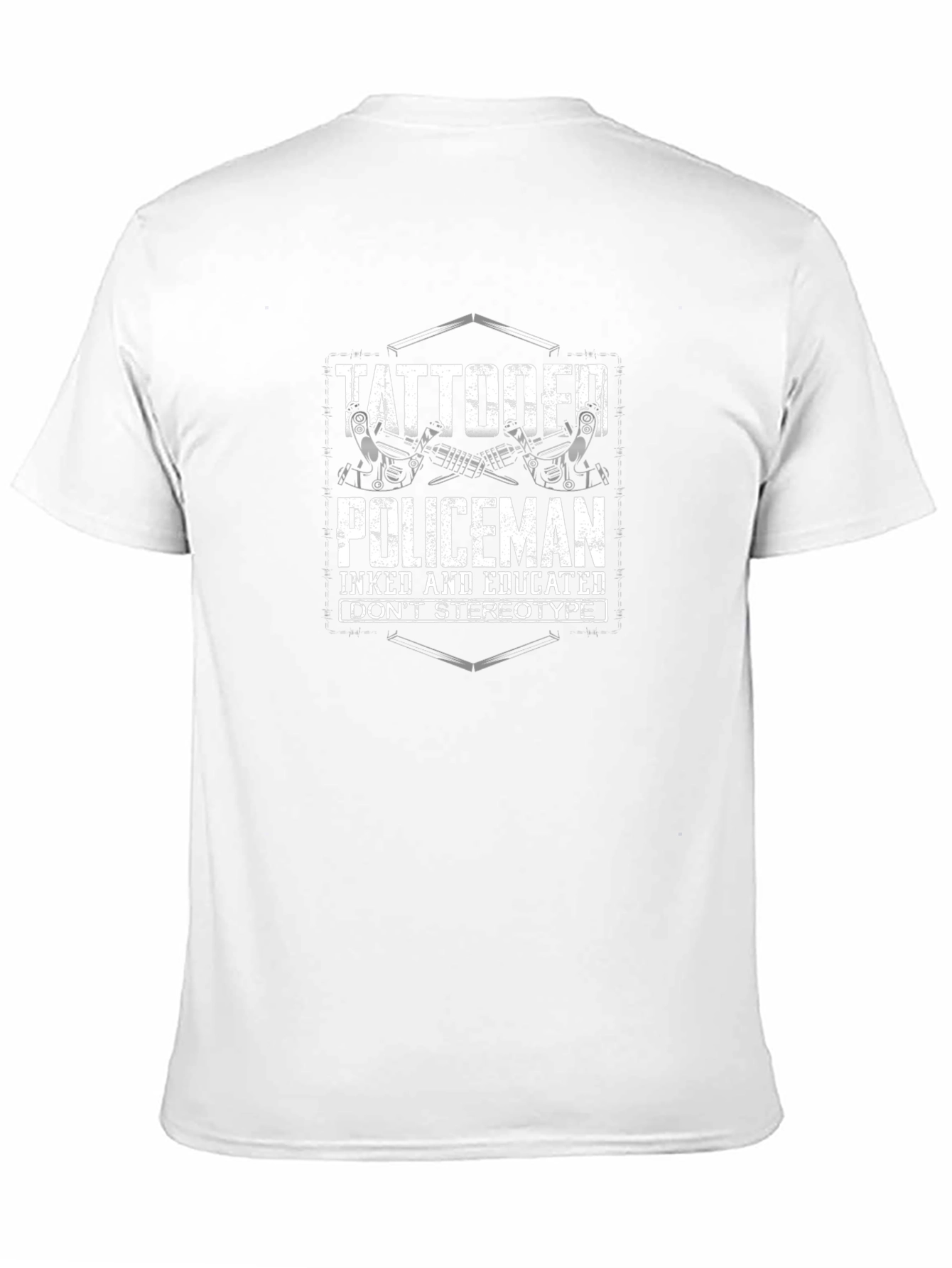 Tattooed Policeman T-Shirt - Inked & Educated