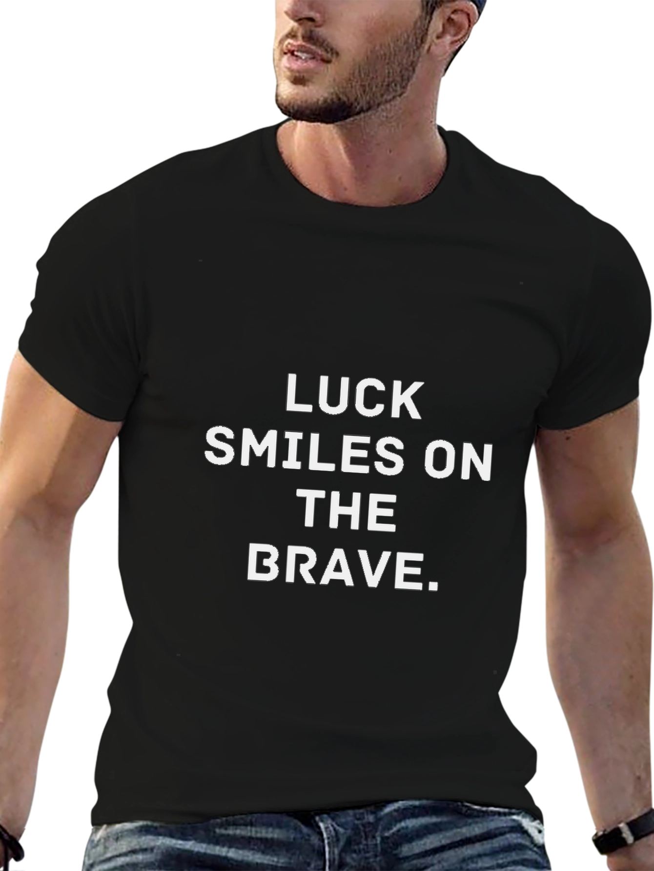 Luck Smiles On The Brave Graphic Tee