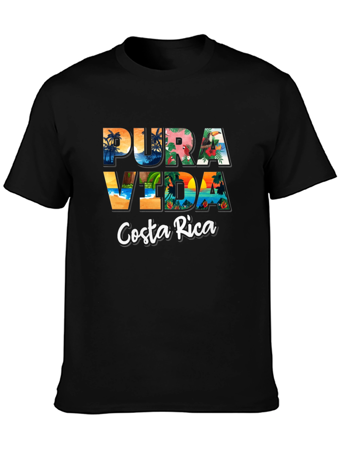 Pura Vida Costa Rica Graphic T-Shirt