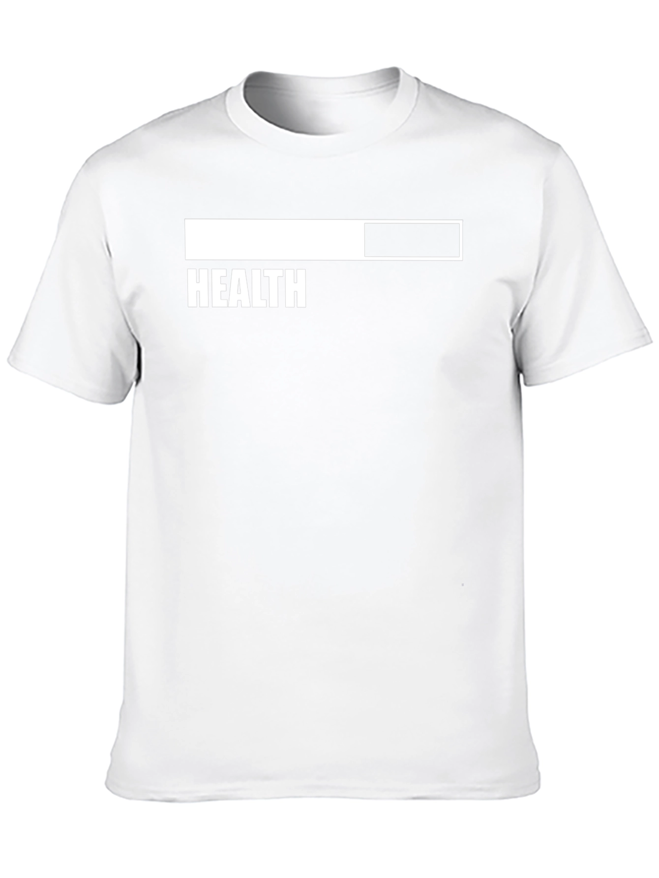 Health Loading Bar Mens Black T-Shirt