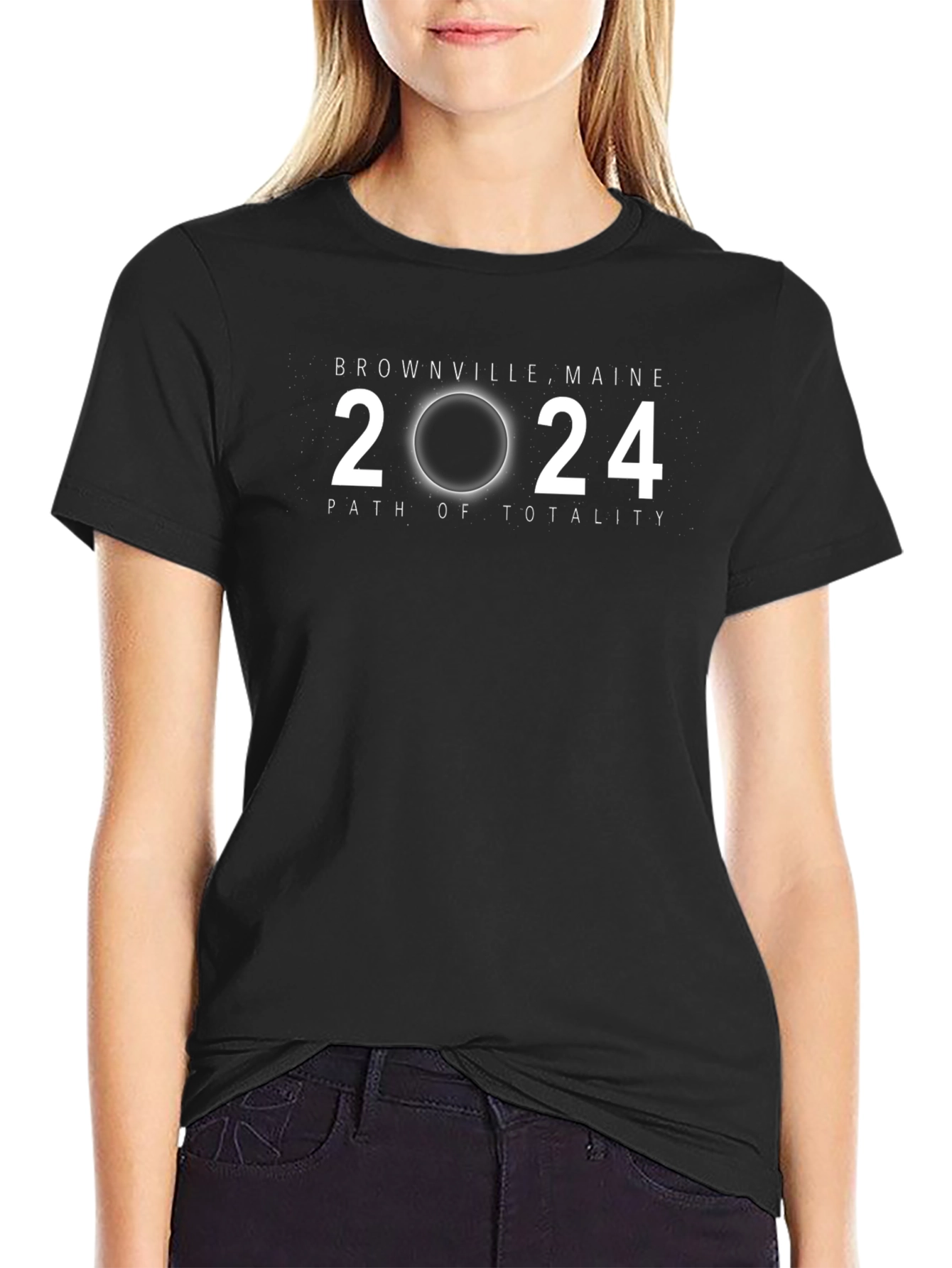 2024 Eclipse T-Shirt - Greenville Maine Path of Totality