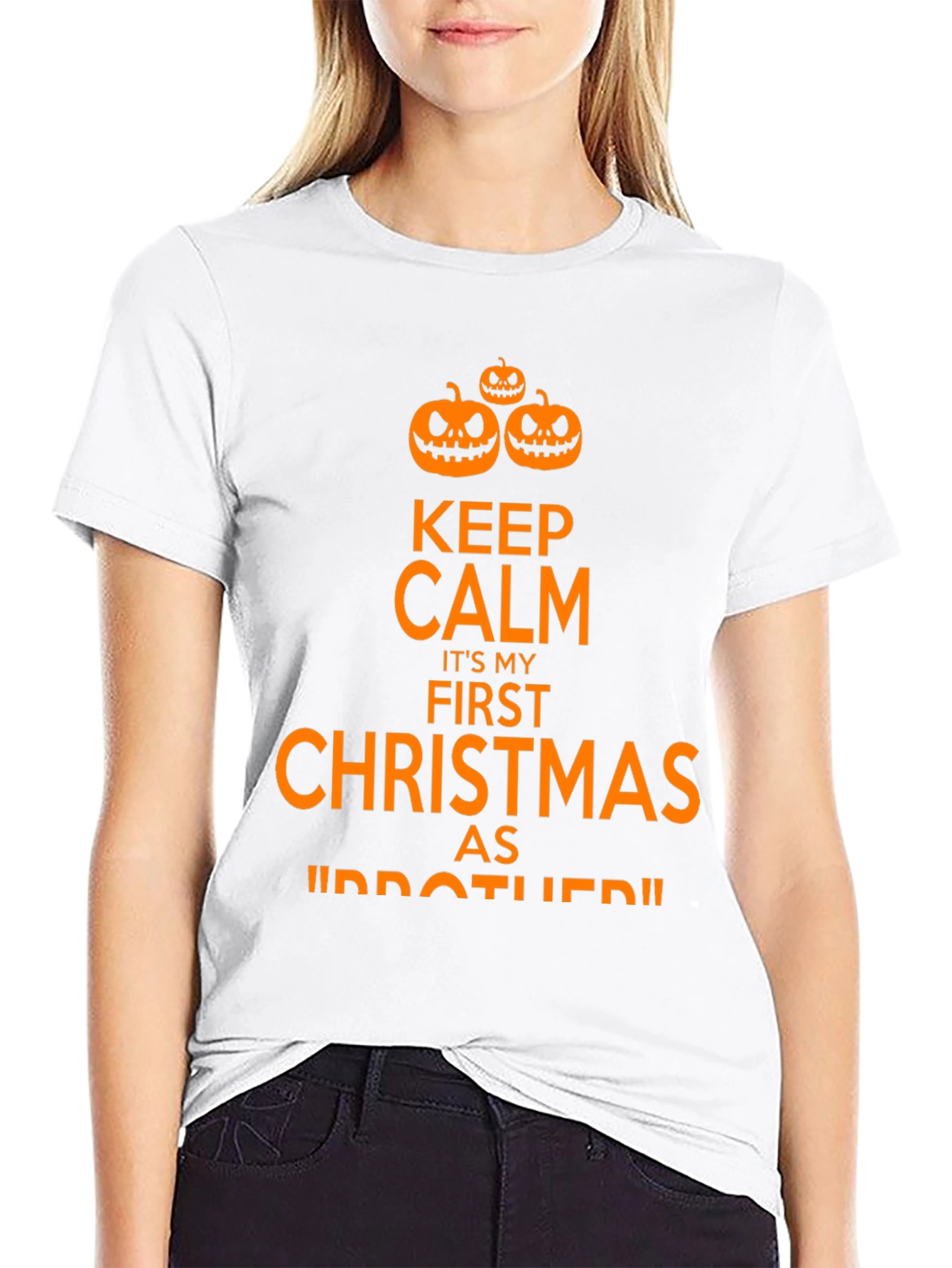 Funny First Christmas as Brother Halloween T-Shirt