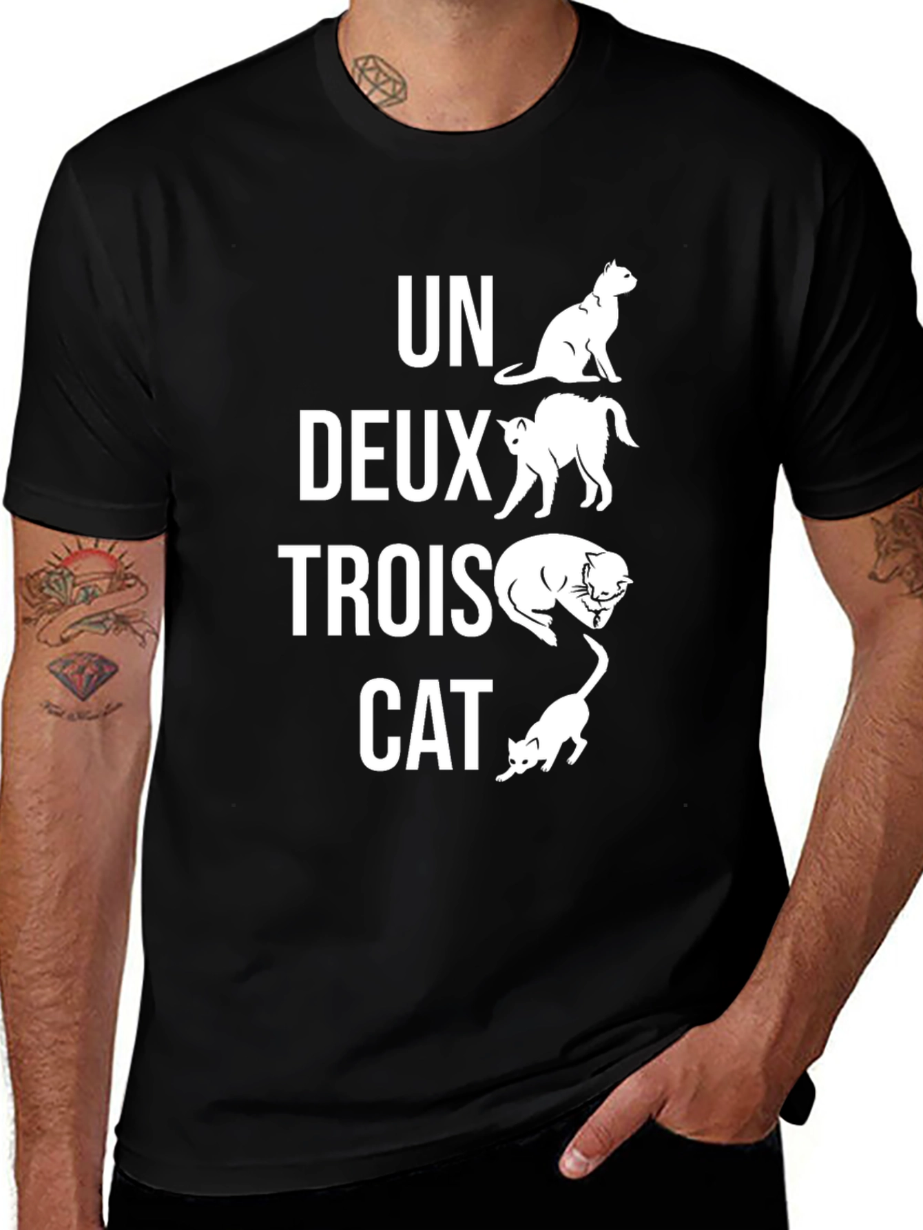 Un Deux Trois Cat T-Shirt
