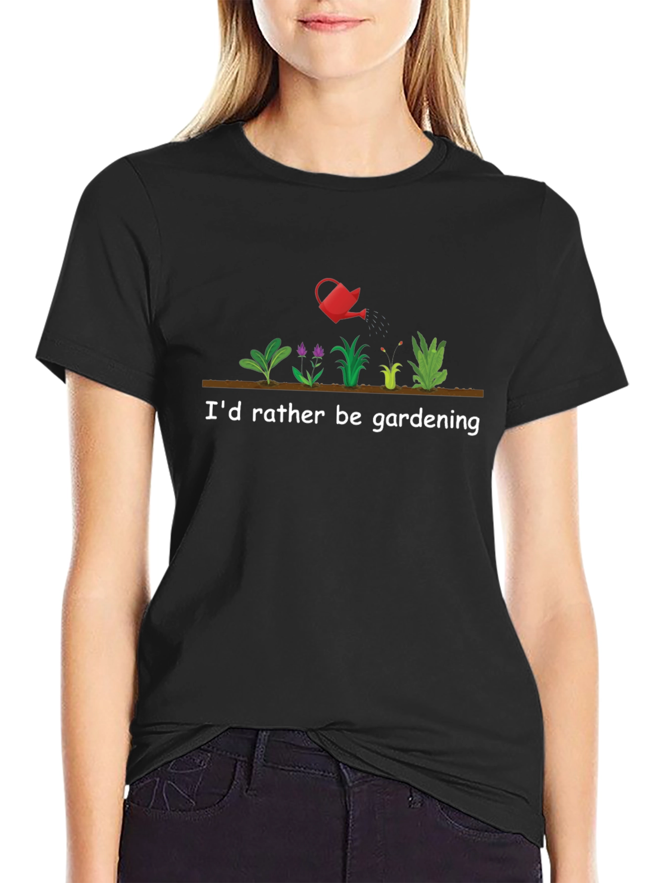 Gardening T-Shirt - Id Rather Be Gardening Tee