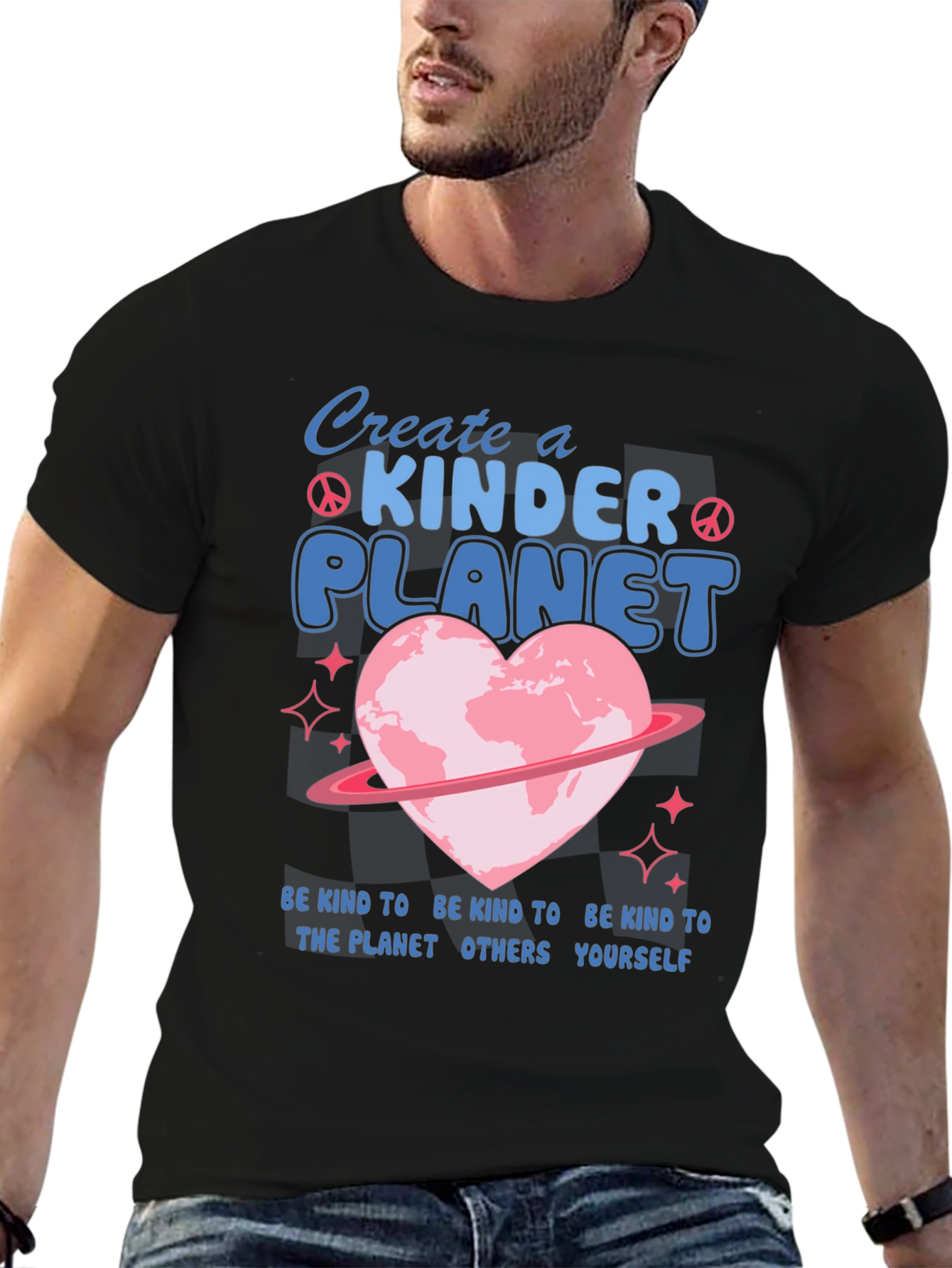 Kind Planet Graphic Tee - Spread Love and Kindness