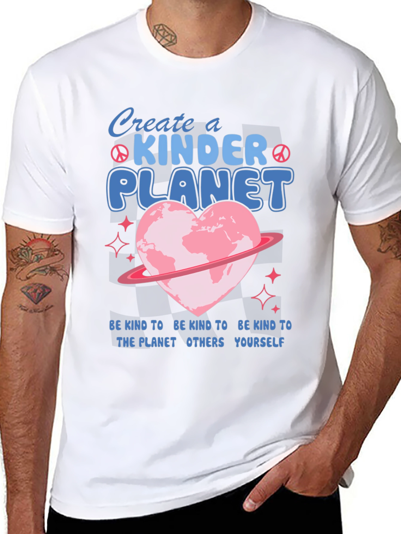 Kind Planet Graphic Tee - Spread Love and Kindness