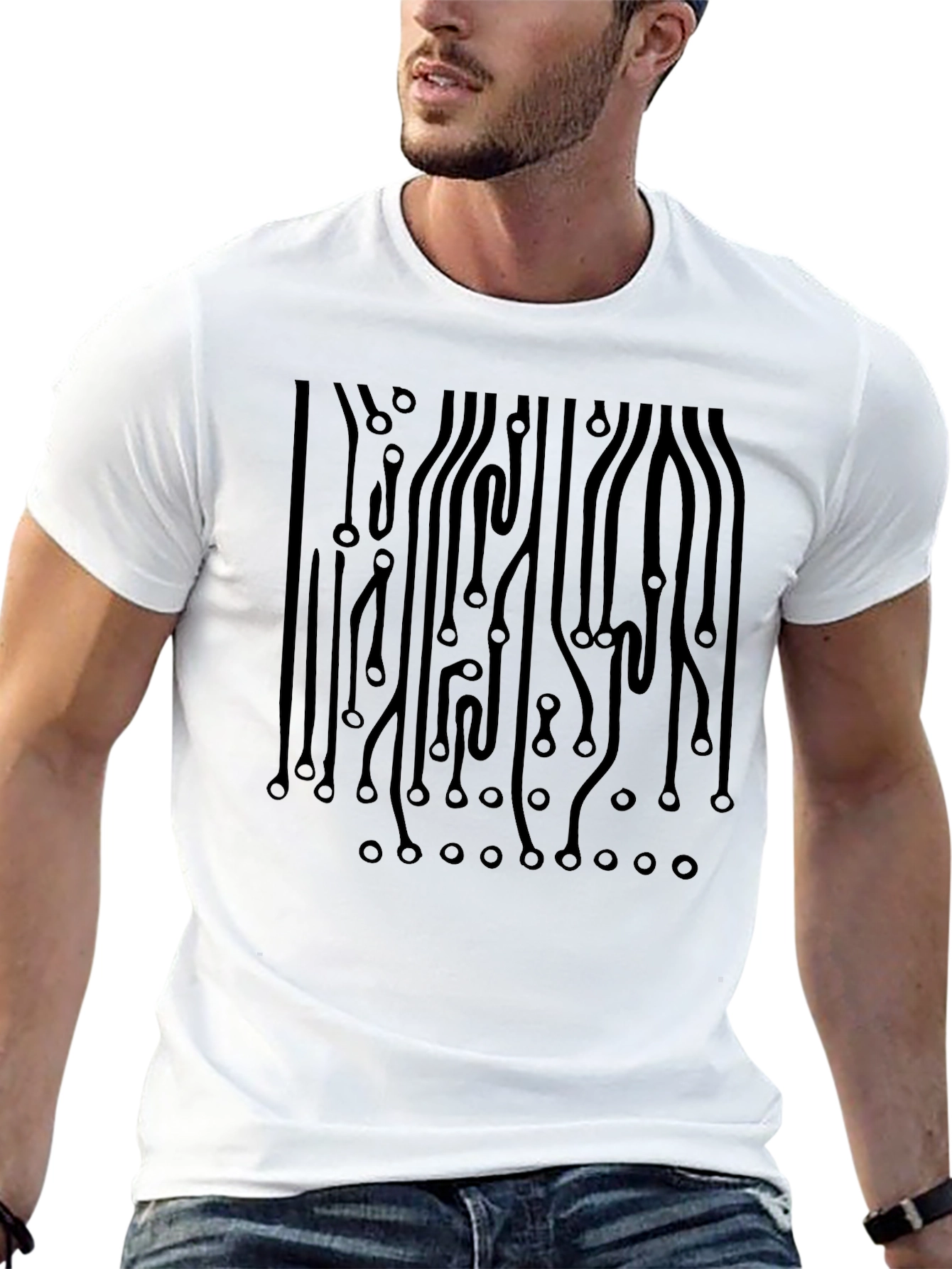Circuit Board Graphic Tee - Stylish Geek Chic