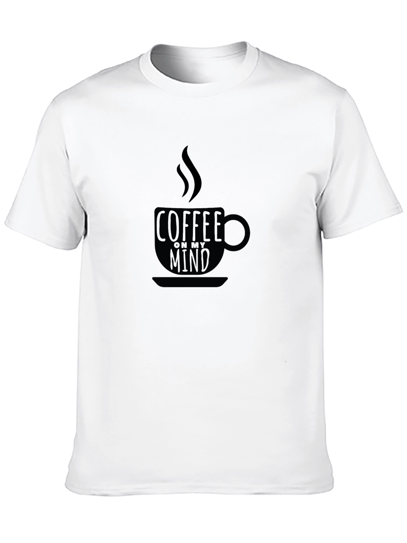Coffee On My Mind Graphic Tee - Black