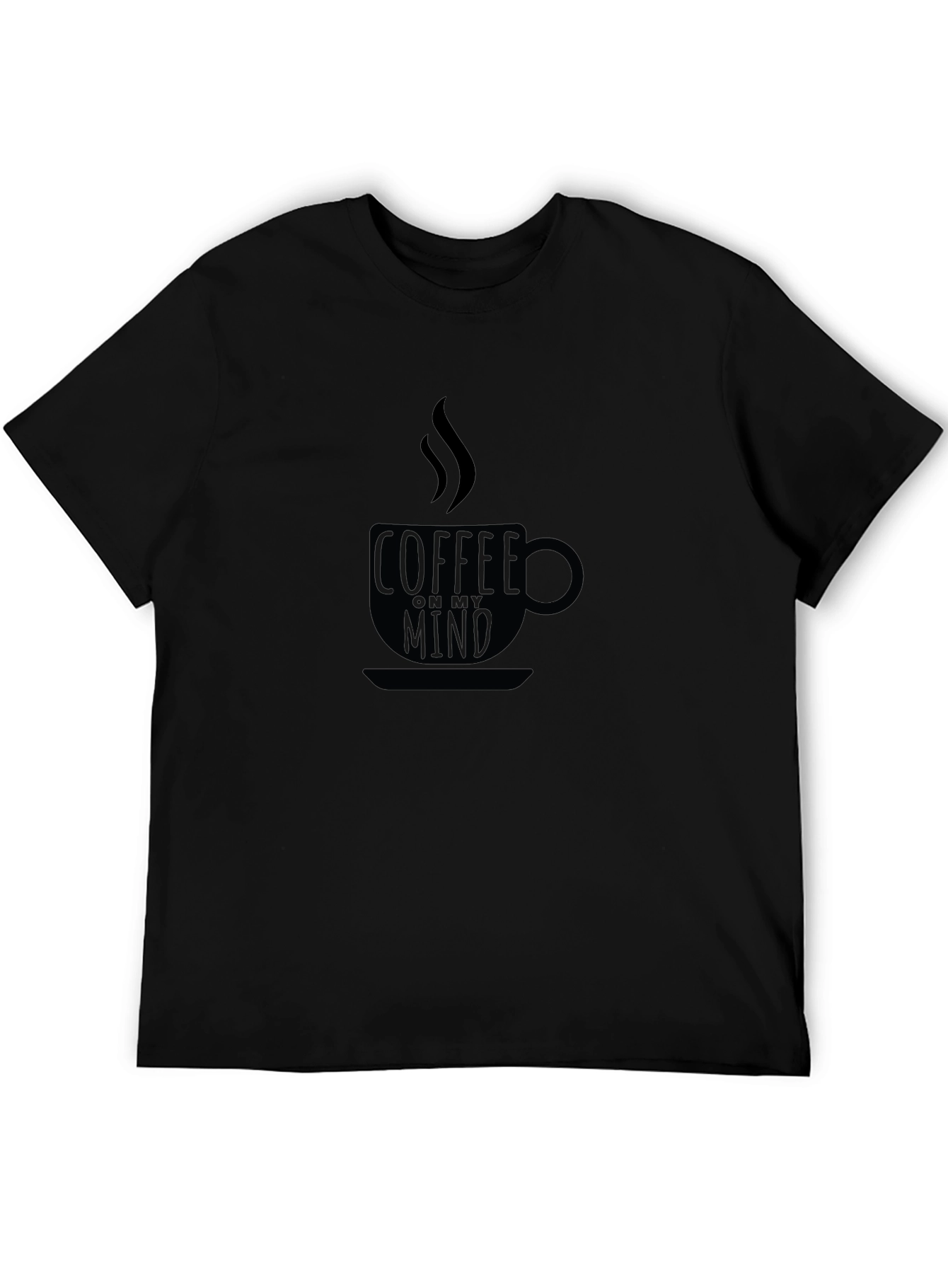 Coffee On My Mind Graphic Tee - Black