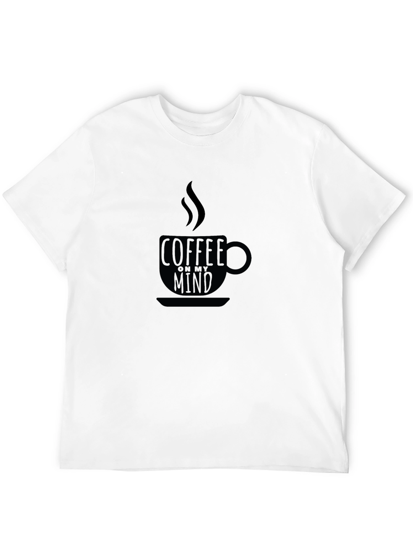 Coffee On My Mind Graphic Tee - Black