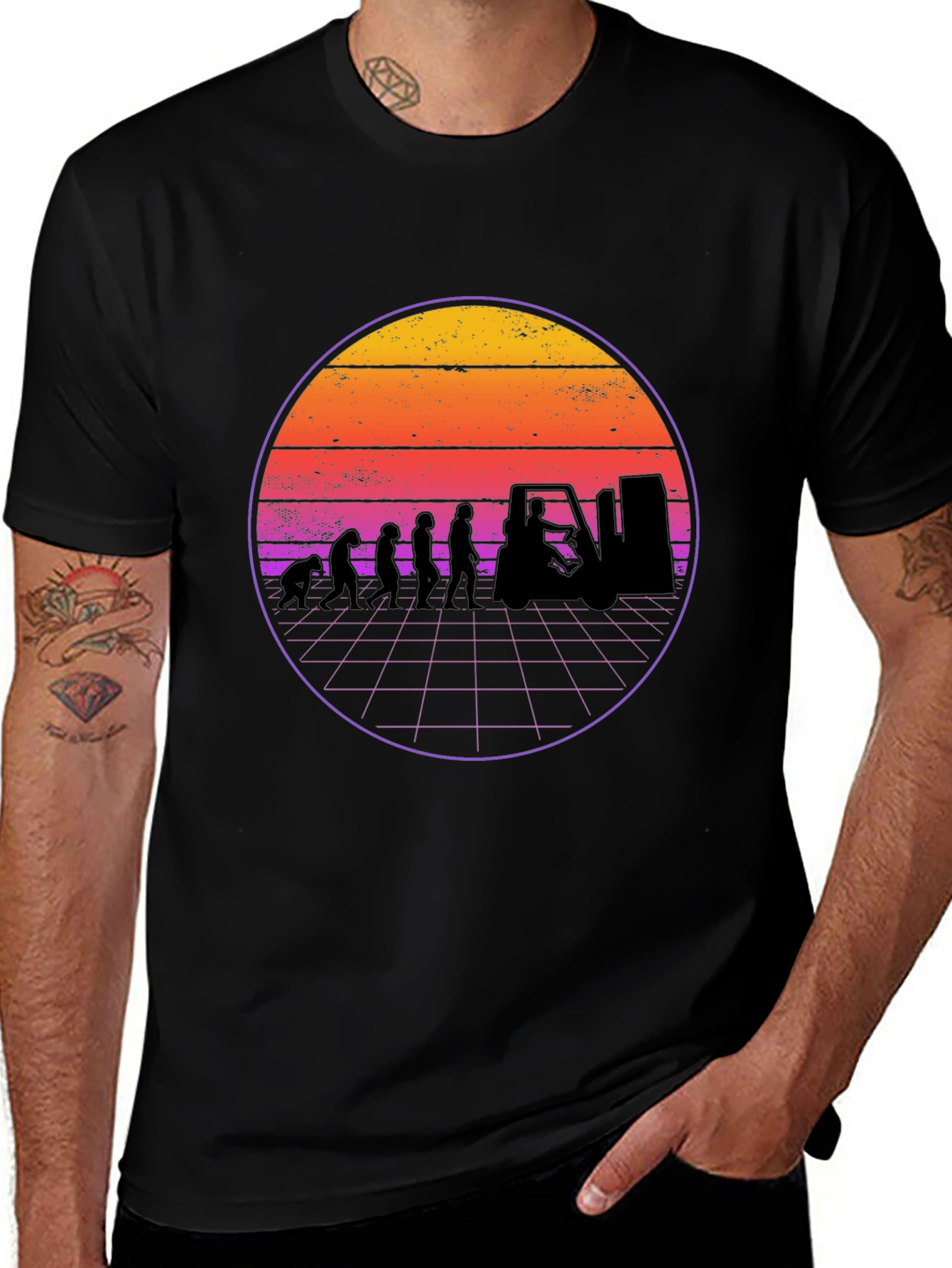 Evolution of Forklift Operator T-Shirt