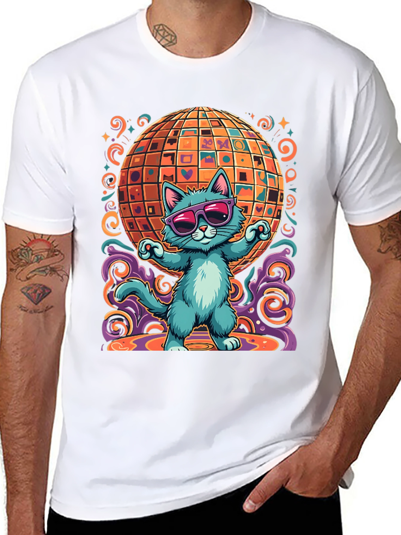 Groovy Cat Disco T-Shirt