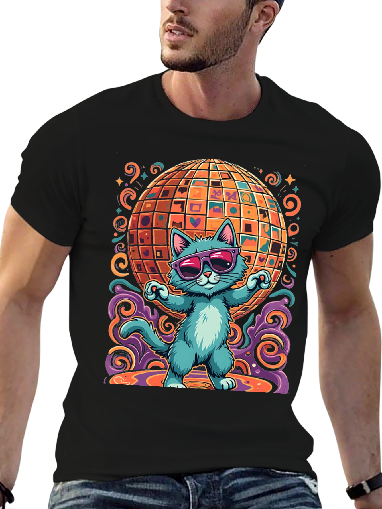 Groovy Cat Disco T-Shirt