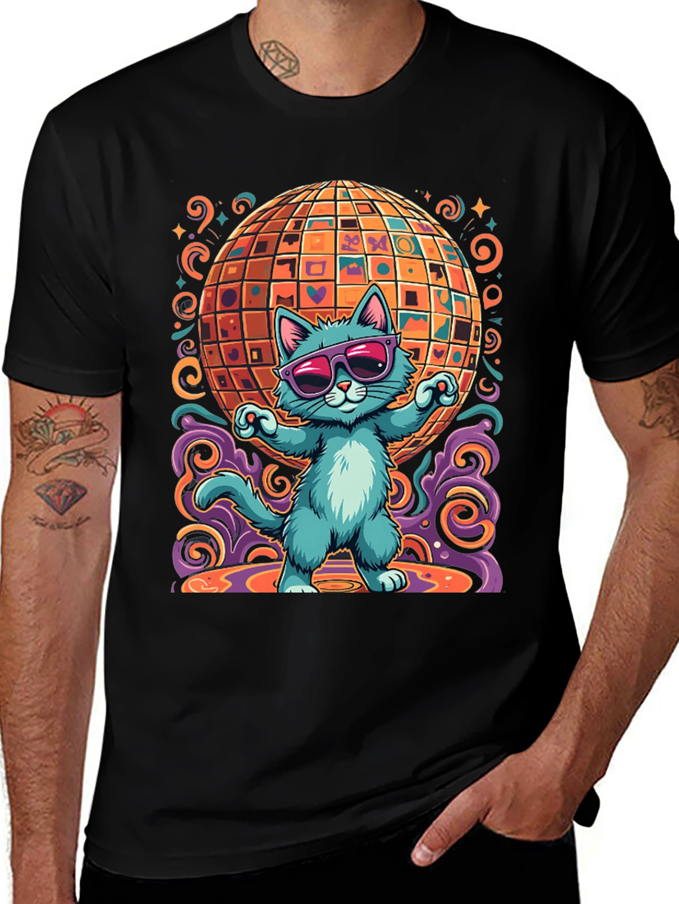 Groovy Cat Disco T-Shirt