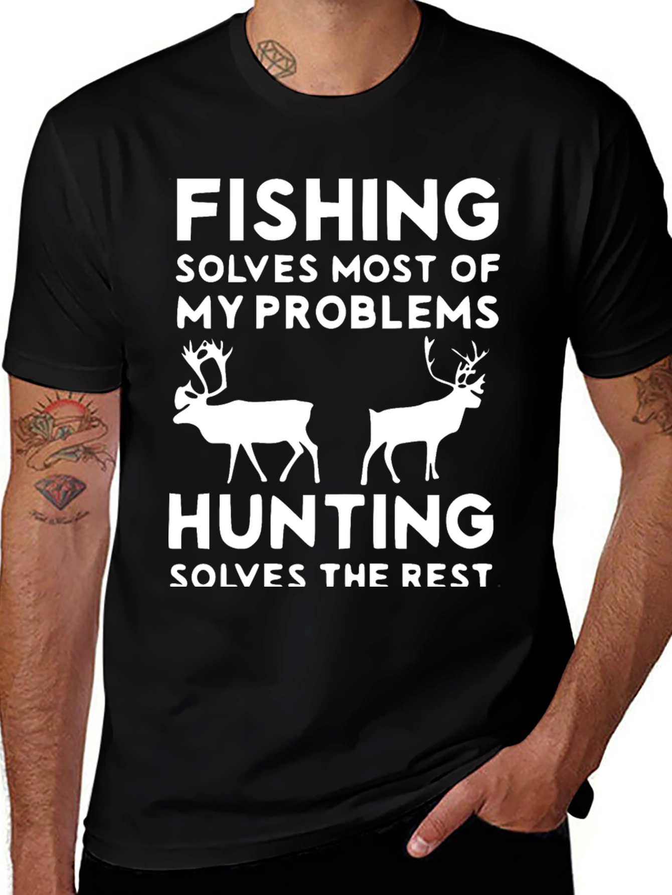 Fishing Hunting Graphic Tee
