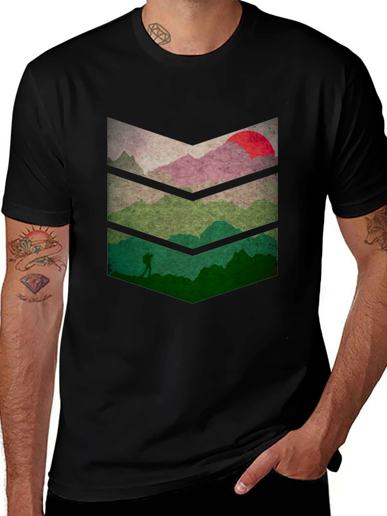 Mountainscape Graphic Tee - Nature Adventure Shirt
