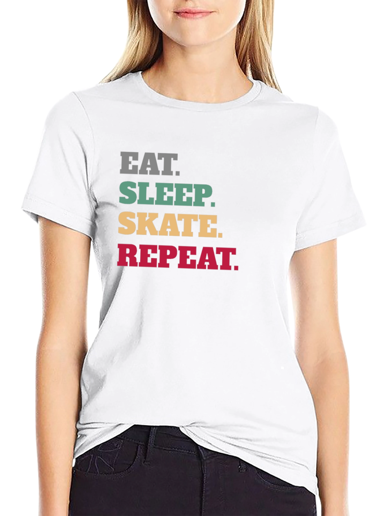 Eat Sleep Skate Repeat Graphic T-Shirt