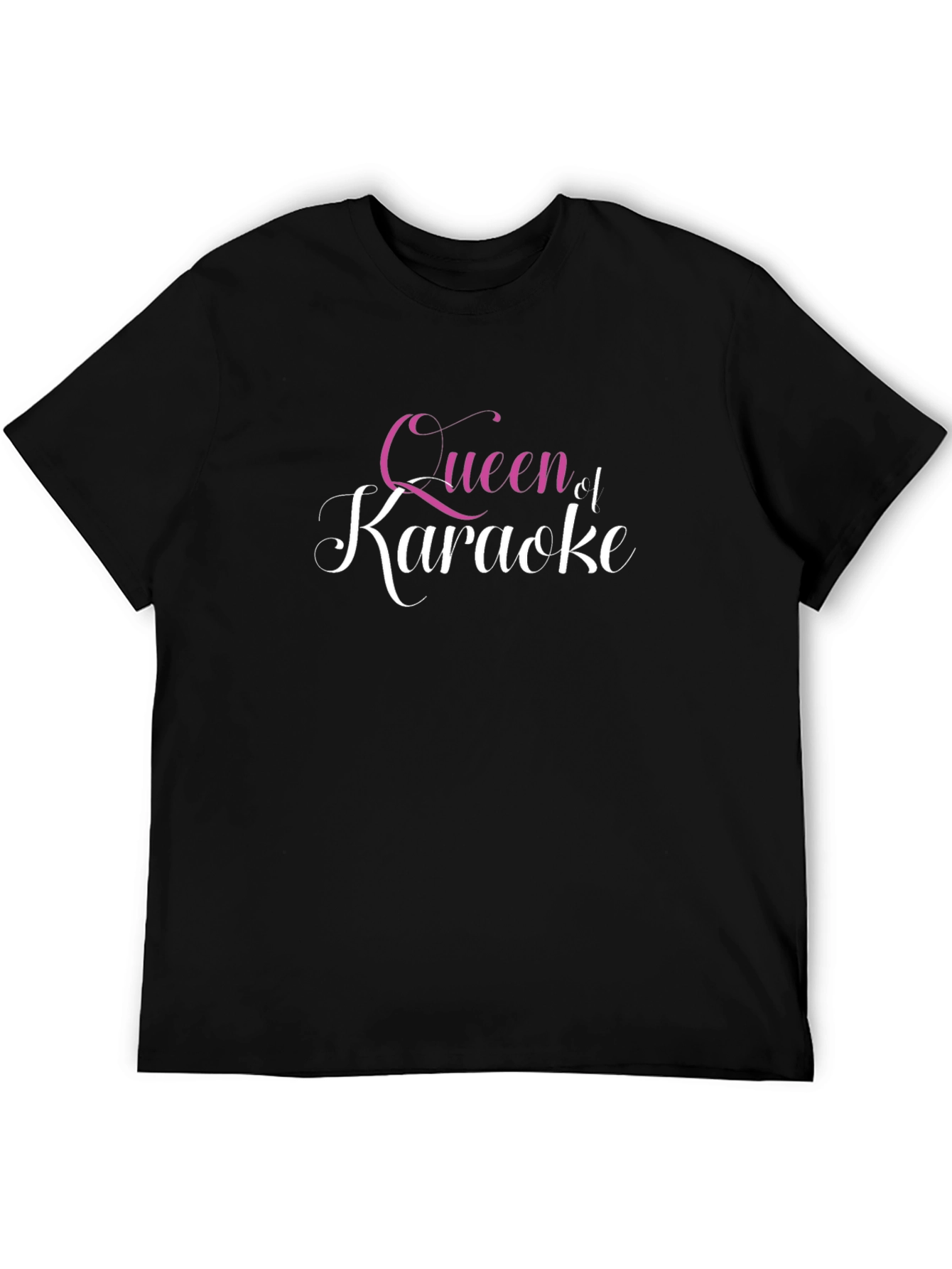 Queen of Karaoke Black T-Shirt - Womens Music Apparel