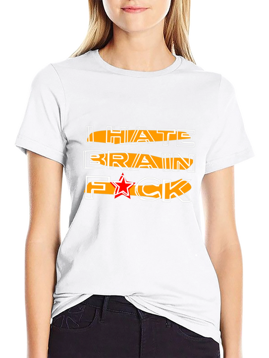 I HATE BRAIN Funny Graphic Tee