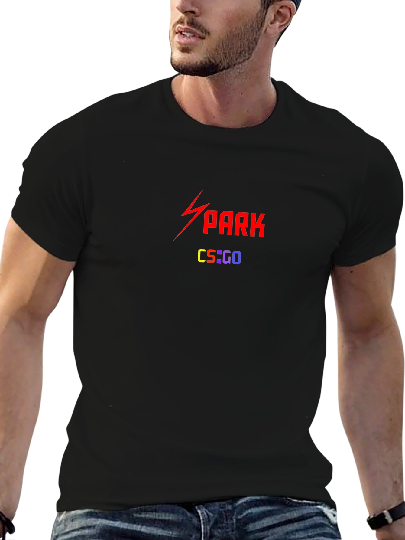 Spark CS:GO Black T-Shirt - Gaming Apparel