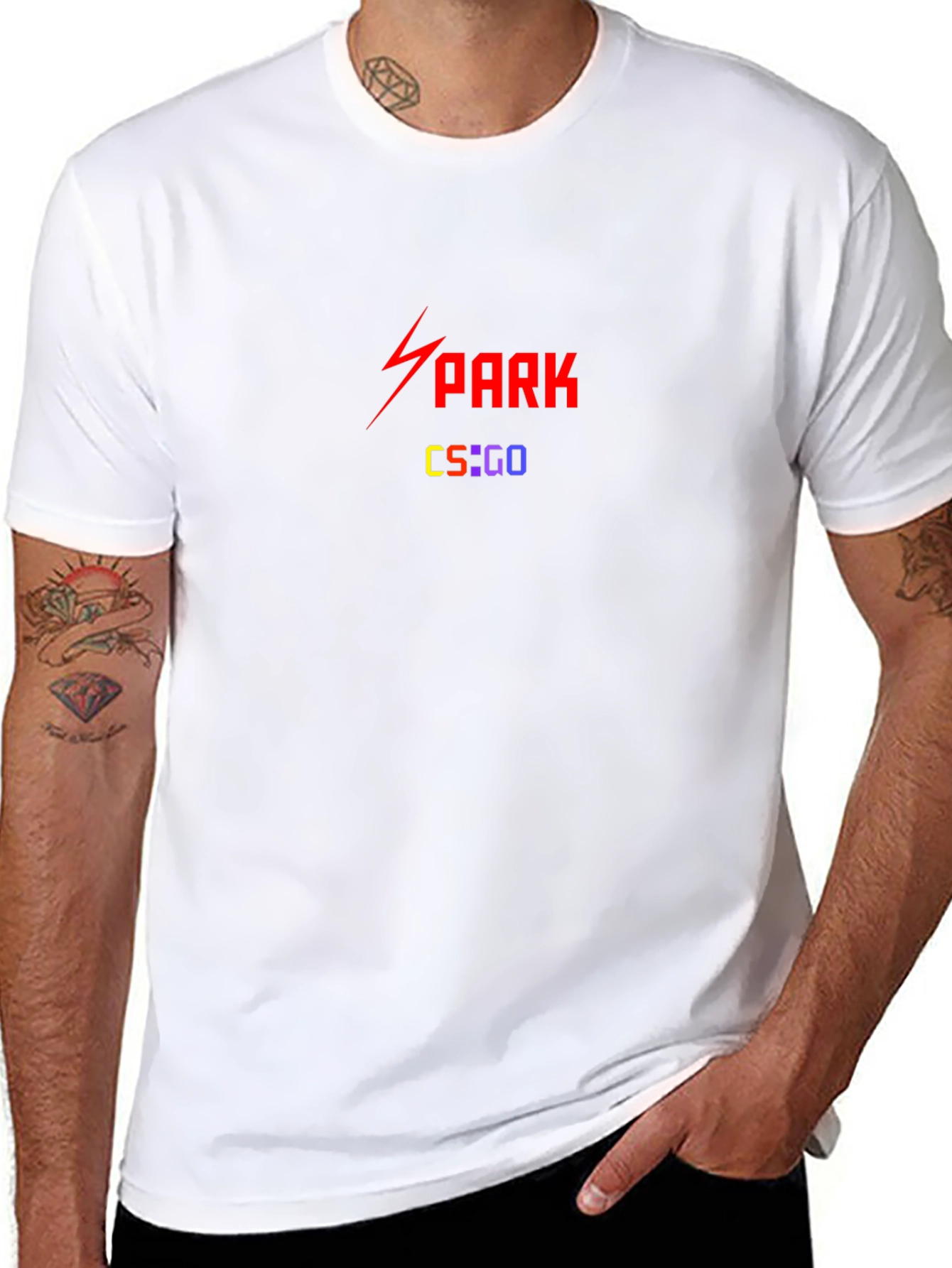 Spark CS:GO Black T-Shirt - Gaming Apparel