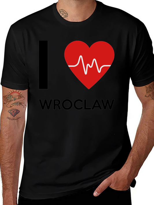 I Love Wroclaw Heartbeat T-Shirt
