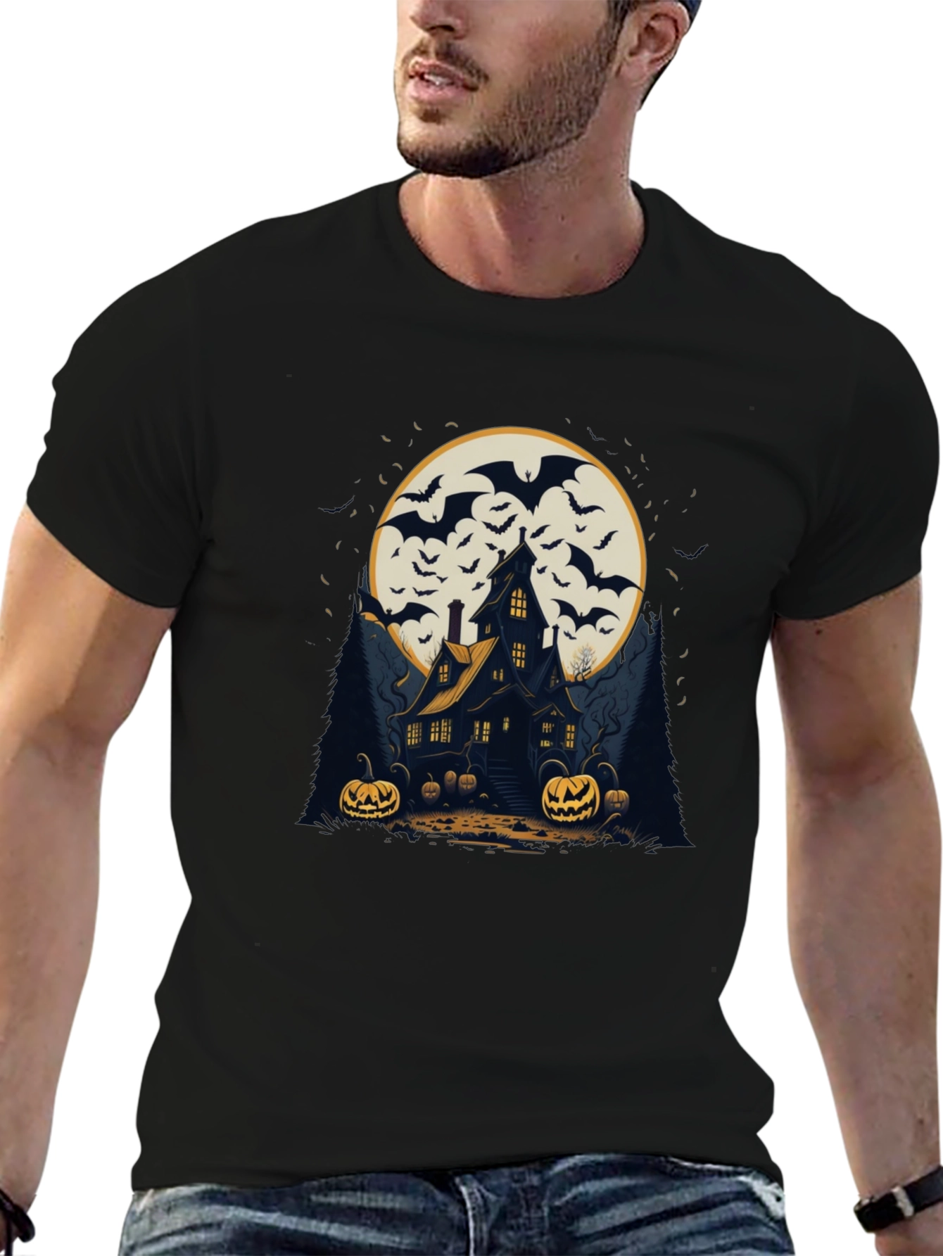 Spooky Halloween House T-Shirt
